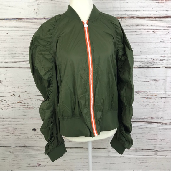 target green bomber jacket